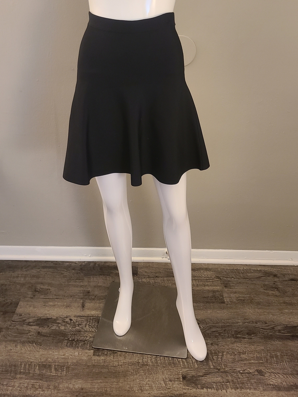 BCBGMaxAzria Black Fit-and-Flare Skater Skirt